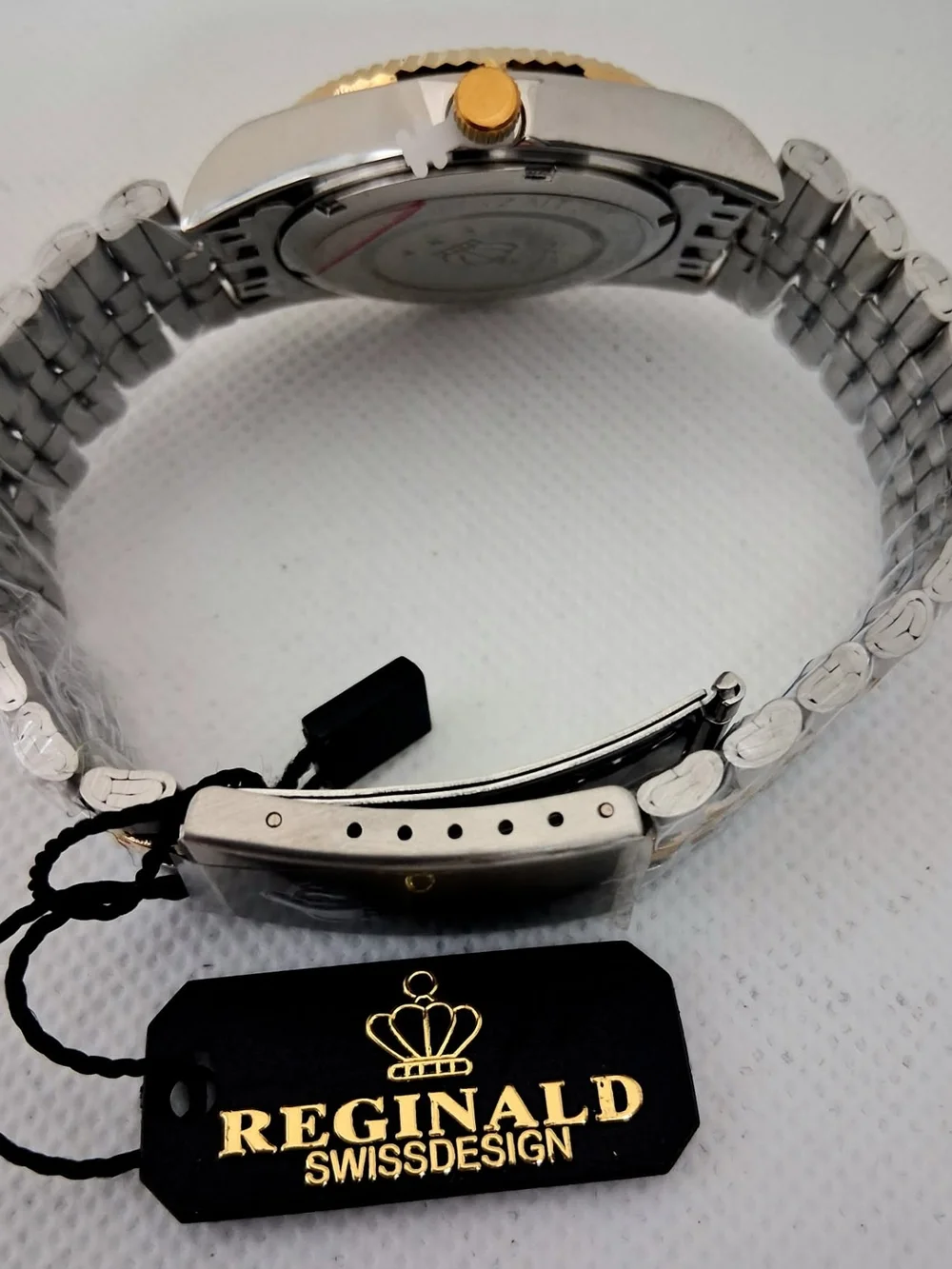 NEW IN BOX Men's Reginald 36mm Real Diamond Presidential Date Watch